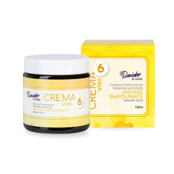 Linea Daide&more-CREMA VISO RIMPOLPANTE + scatola 6 Crema Viso Antiage Rimpolpante