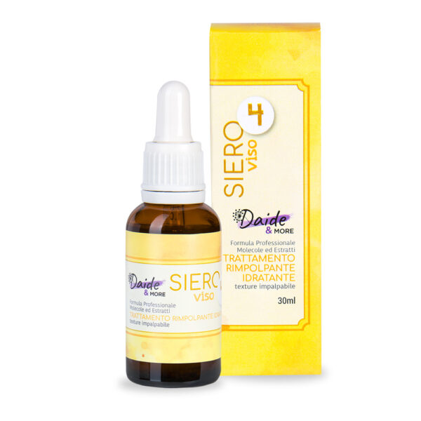 Linea Daide&more-SIERO RIMPOLPANTE + scatola 4 Siero Viso Trattamento Rimpolpante Idratante